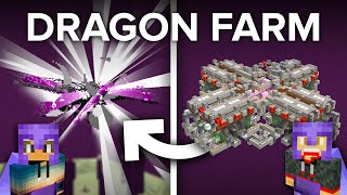 We Built The Ender Dragon Farm in Minecraft [upl. by Hsihsa]