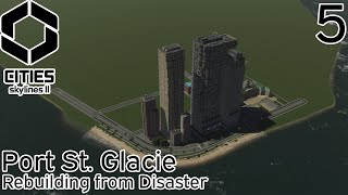 Rebuilding From Disaster  Cities Skylines II Port St Glacie EP5 [upl. by Nyltak]