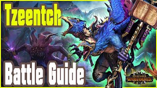 Warhammer 3 Tzeentch Realm Guide Tzeentch Battle Guide [upl. by Pepi]