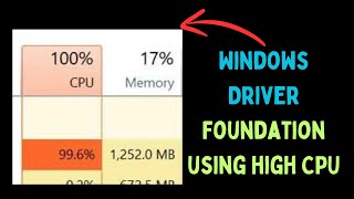 How to Fix Windows Driver Foundation Using High CPU on Windows 11 [upl. by Aoh]