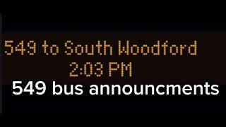 549 bus announcments [upl. by Nylram]