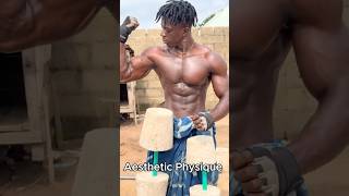 African Bodybuilder Creates Concrete Weights shorts motivation bodybuilding [upl. by Morrissey159]