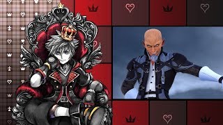 KINGDOM HEARTS 3  Ansem Xemnas amp Young Xehanort  Battle amp Music Montage [upl. by Elleivad]