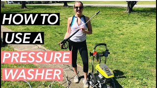 HOW TO USE A PRESSURE WASHER [upl. by Irolav]