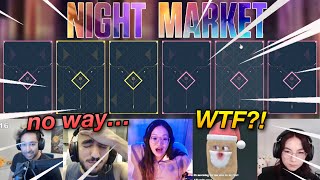 valorant streamers react to their NIGHT MARKETS feb 2023 [upl. by Irrej]