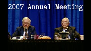 2007 Berkshire Hathaway Annual Meeting Full Version [upl. by Evanne]