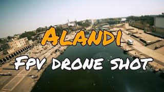 Dnyaneshwar Mauli Temple Alandi  Drone Shot in 4K [upl. by Inatsed]