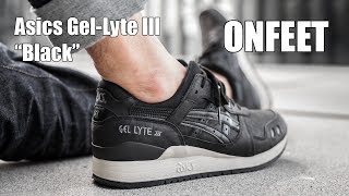 Asics GelLyte III quotBlackquot HL7V39090 Onfeet Review  sneakersby [upl. by Nonnerb]