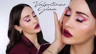 VALENTINES GLAM  makeup tutorial [upl. by Nassi]