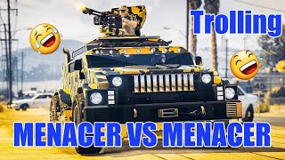 GTA 5 Online Menacer Trolling Menacer VS Menacer [upl. by Liagiba858]