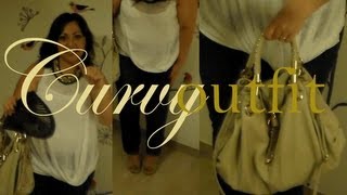 curvy outfit  jeans top bianco e zeppe sta sicura che non sbagli [upl. by Buff505]