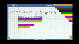 Cuisenare Rods DIviding Fractions Example [upl. by Noivert]