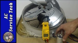 Outdoor HVAC Unit Fan Motor Step by Step Troubleshooting Capacitor and Exact Resistance Readings [upl. by Adnahs76]