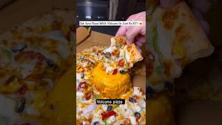 🔥 volcano pizza with Extra cheese 🧀 shorts youtubeshorts shortvideos pizza dominos [upl. by Bonnette958]