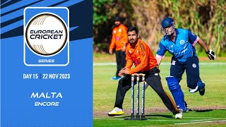 🔴 ECS Malta Encore 2023  Day 15  T10 Live Cricket  European Cricket [upl. by Yekcaj]