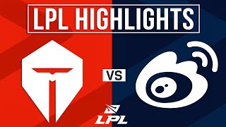 TES vs WBG Highlights ALL GAMES  LPL 2024 Summer Playoffs  Top Esports vs Weibo Gaming [upl. by Pfister]