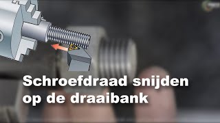 Hoe snij je een schroefdraad op de draaibank [upl. by Hulen]