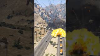 Iran destroyed oil supply tankers and convoy gta5 by cluster bombs shorts [upl. by Nrek]