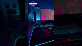 Happy Friday and November my gamers 💙gaming gamerlife gamingsetup pcgaming ledlights [upl. by Ahsiekat]