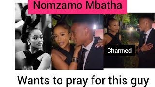 Watch as actress Nomzamo Mbatha wants to pray for this guy 🙏 [upl. by Zirtaeb]