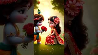 Radha krishna short video 🌸😍radhakrishna radha radharani krishna krishnastatus shorts status [upl. by Anahgem]