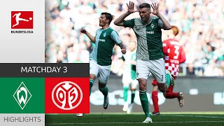 SV Werder Bremen  1 FSV Mainz 05 40  Highlights  Matchday 3 – Bundesliga 202324 [upl. by Angadreme]