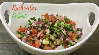 Kachumber Salad Chopped Onion Tomato and Cucumber Salad  No Music ASMR [upl. by Gillespie]