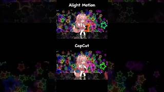 Alight Motion or CapCut Gacha tweening comparision  gacha gachaclub animation tweening [upl. by Jonna]