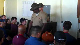 Marine Drill Instructors Meet South Texas Educators [upl. by Onitram]