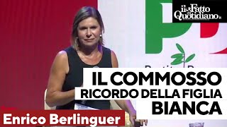 Bianca Berlinguer ricorda il papà Enrico alla festa dellUnità e si commuove [upl. by Keven]