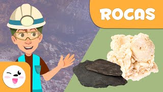 Las ROCAS para niños  Formación clasificación y usos  Ciencias para niños [upl. by Gargan]