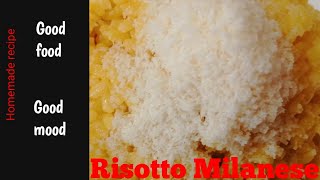 Risotto alla Milanese con Homemade recipe [upl. by Darcia]