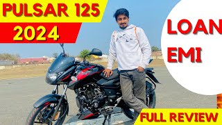 All New pulsar 125 2024 model full reviews loan emi and specs Is Splendor finish pulsar125 [upl. by Waltner]