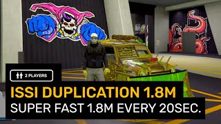 GTA 5  ISSI DUPLICATION  USE CUSTOM PLATE  18M every 20 SECONDS  SUPER FAST amp EASY [upl. by Adnama666]