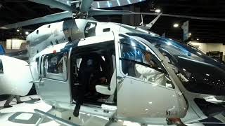 5Bladed Airbus H145 Walk Around HeliExpo 2019 [upl. by Hilbert650]