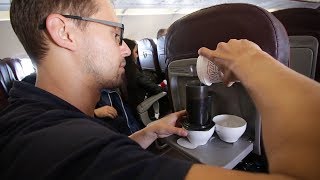 How to Brew AeroPress Coffee on an Aeroplane [upl. by Ikcim506]