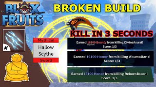 Hallow Scythe Bounty Hunting with Buddha Electric Claw OP Blox Fruits [upl. by Kappenne318]