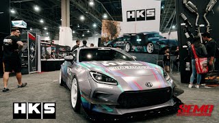 Visiting the HKS Booth at SEMA 2022 [upl. by Tterrag894]