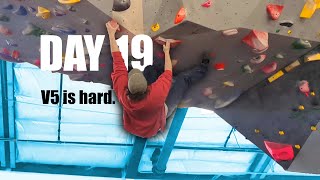 V6 is Easier Than V5  Day 19 of Bouldering [upl. by Searcy]