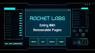 Rocket Labs 001 Removable Pages [upl. by Annohsak167]