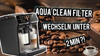 Aqua clean filter wechseln Philips 5400 Series [upl. by Valerle]