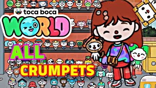 ALL CRUMPETS in TOСА ВОСА Toca Life World secret crumpets [upl. by Nerraw387]