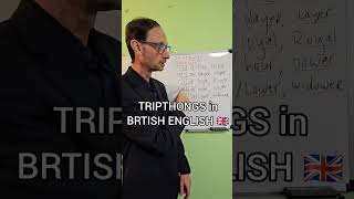 TRIPTHONGS 🇬🇧 in BRITISH ENGLISH🤩👉 Can you say them englishaccent hablaingles [upl. by Thanh]