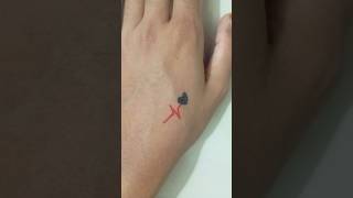 Small tattoo designshortvideo tattoo youtubeshorts [upl. by Arhez]