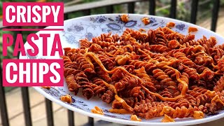 pasta chips recipe in air fryer  pasta chips kaise bnaye shorts youtubeshorts ytshorts [upl. by Isidore447]