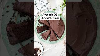 Avocado Oil Chocolate Cake 🥑 organicbaking avocado chocolateavocado chocolatecakerecipe [upl. by Elladine]