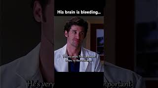 His brain is bleeding  Greys Anatomy movie fyp youtubepzm recommended greysanatomy foryou [upl. by Inami118]