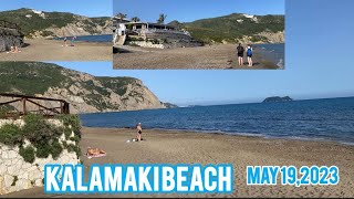 KALAMAKI BEACH ZAKYNTHOS ISLAND  May 192023 in 4K Beach TimeFirst Day of Swimming Sunny at 6pm [upl. by Towney670]