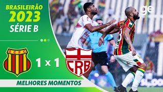 SAMPAIO CORRÊA 1 X 1 CRB  MELHORES MOMENTOS  23ª RODADA BRASILEIRÃO SÉRIE B 2023  geglobo [upl. by Airreis]