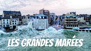 Tempête Eleanor filmée en drone  Easy Ride Opérateur Drone  SaintMalo  Bretagne  France  Marée [upl. by Charbonnier869]